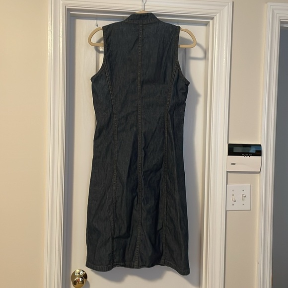 Ralph Lauren Dark Blue Denim Midi Dress - Picture 3 of 4